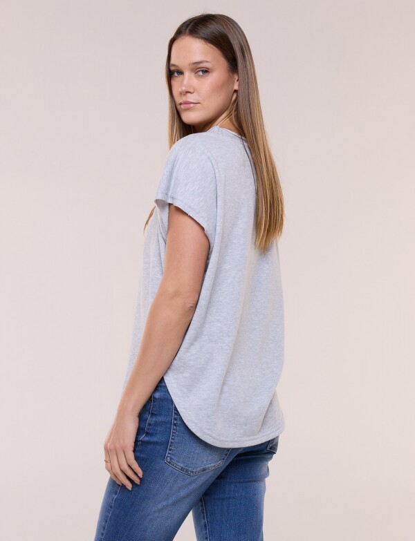 Remera De Algodón Dolman GRIS