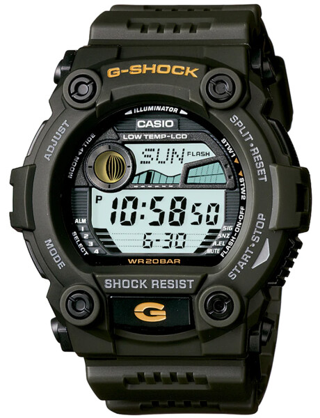 Reloj digital multifunción Casio G-Shock resistente al agua Verde