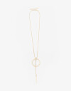Collares Largos Collar Largo Con Anillo - Dorado