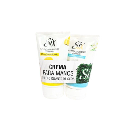 PACK CREMA P/MANOS SIX GUANTE DE SEDA 110 ML JAZMIN + CREMA LIMON 110 ML PACK CREMA P/MANOS SIX GUANTE DE SEDA 110 ML JAZMIN + CREMA LIMON 110 ML