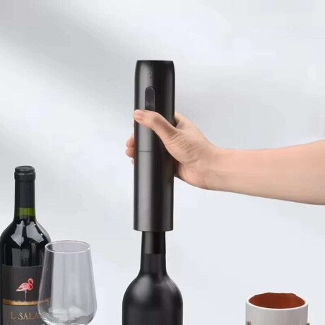 Descorchador Destapador De Vinos Electrico Negro