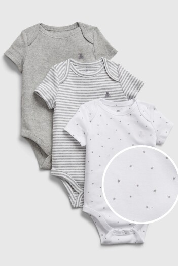 Bodies Pack De 3 Bebé B10 Grey Heather