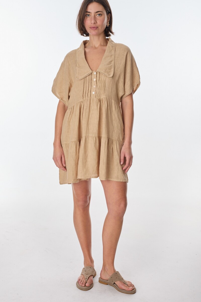 Vestido New Castello Beige