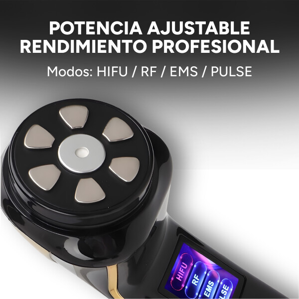 Dispositivo De Belleza Mini Hifu 3ra Generación 4 en 1 Color Negro