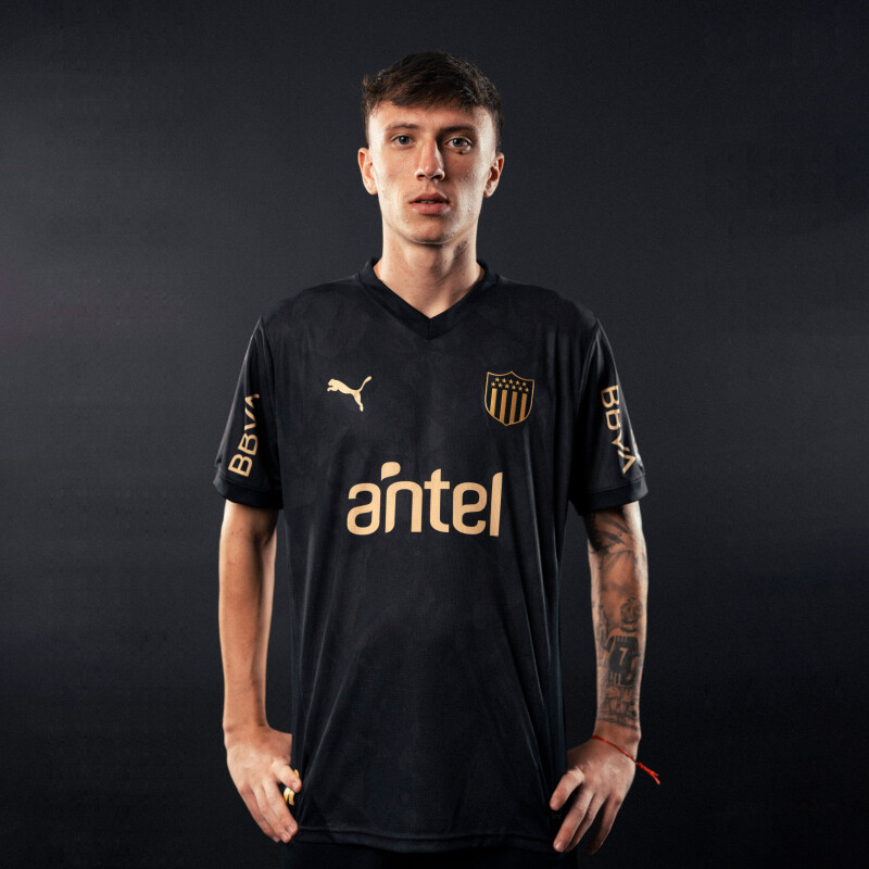 Camiseta de Hombre Puma Peñarol Away Negro - Dorado