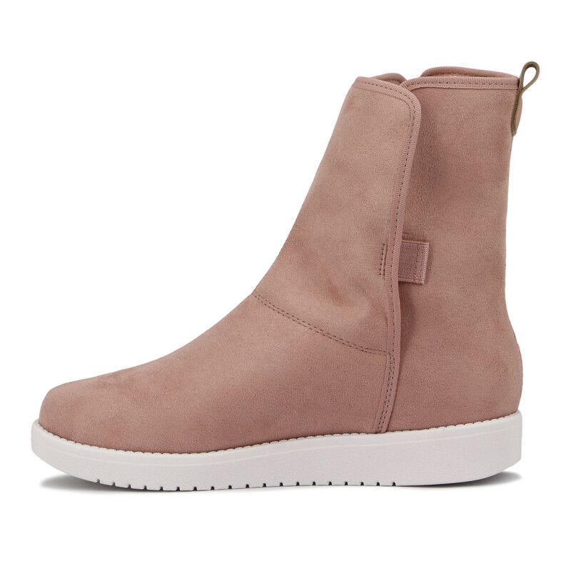 Moleca Bota Gamuza Rosado-blanco
