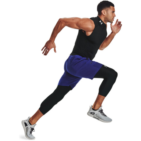 UA HG Armour 3/4 Legging-GRY BLK-001