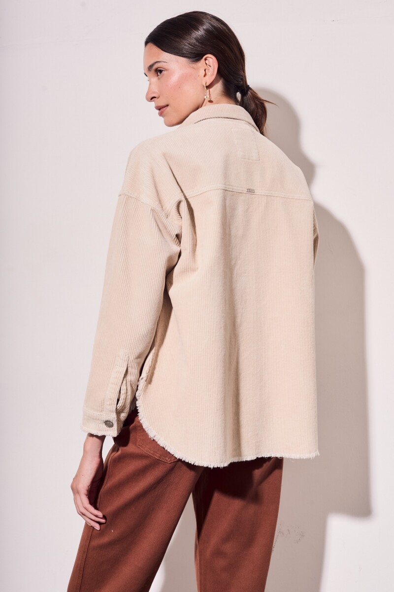 Sobrecamisa Corduroy Beige