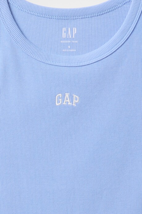 Musculosa Halter Mujer Shirting Blue