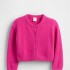 CASHSOFT CARDIGAN BRIGHT FUCHSIA