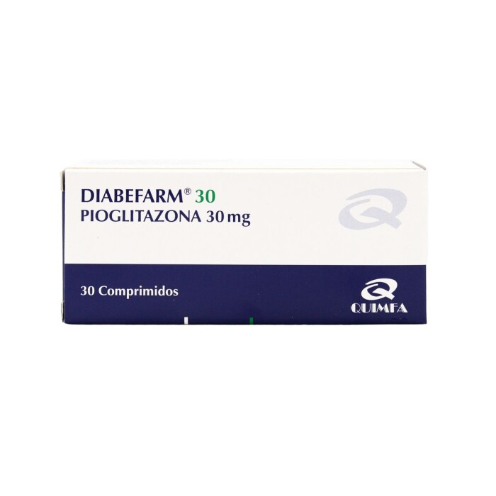 DIABEFARM 30 MG CJ X 30 COMP. única