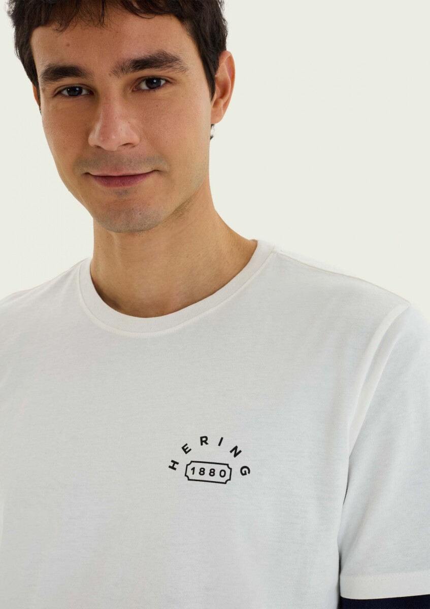 CAMISETA ESTAMPADA DE MANGA CORTA - BLANCO 