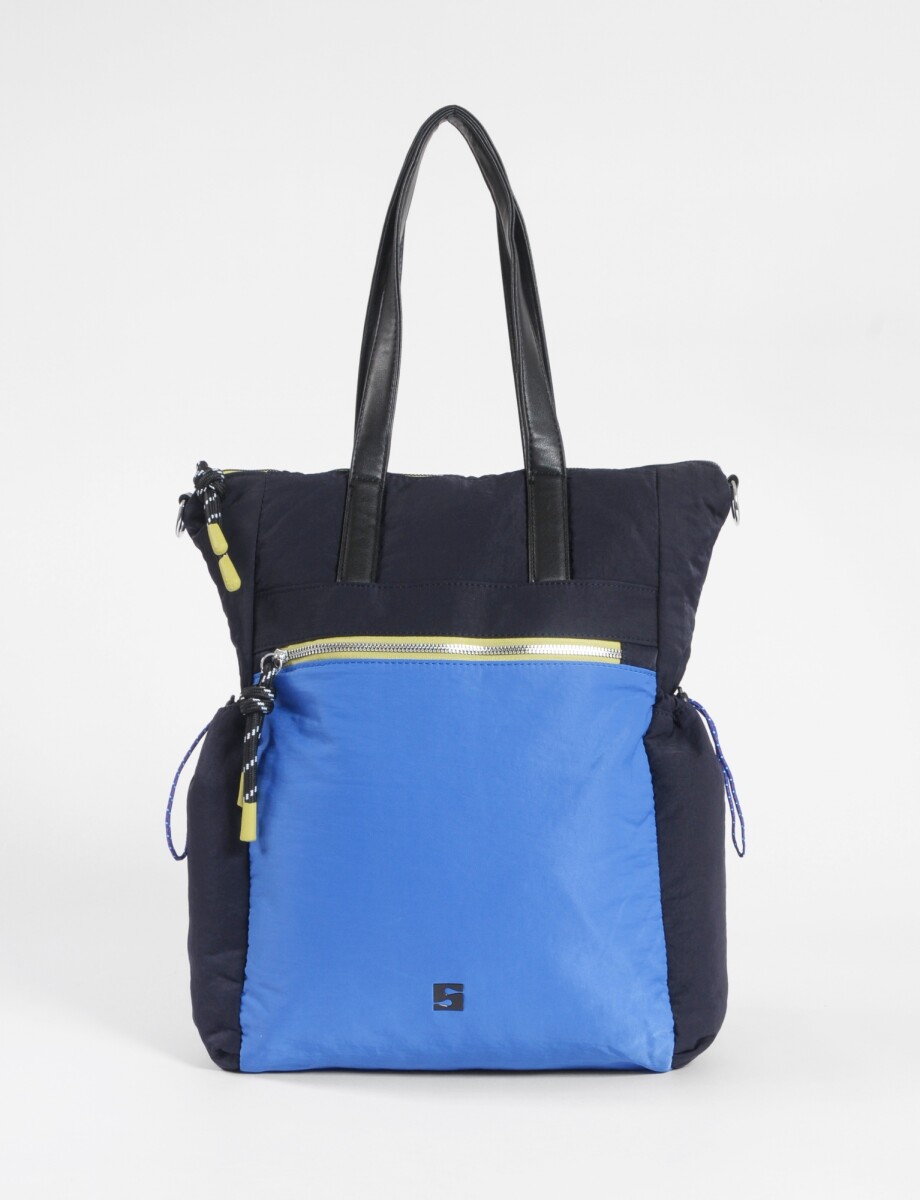 Mochila shopper bolsillos - azul marino 