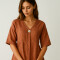 Blusa Andaluz Terracota