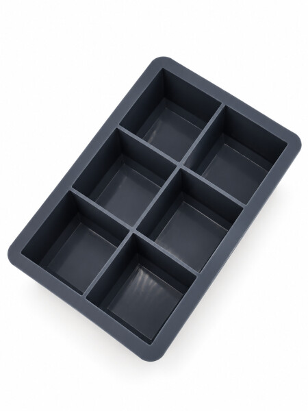 CUBETERA SILICONA 6 CUBOS GRIS