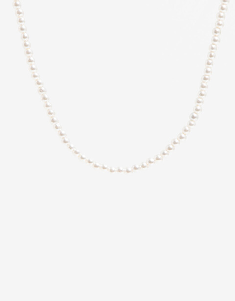 Collares Cortos Perla Collar Con Perlas - Dorado