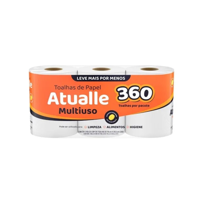 ATUALLE TOALLA COCINA X3 360 PAÑOS Atualle Toalla Cocina X3 360 Paños