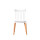 Silla Lizzy Lumax de comedor Super resistente Blanco