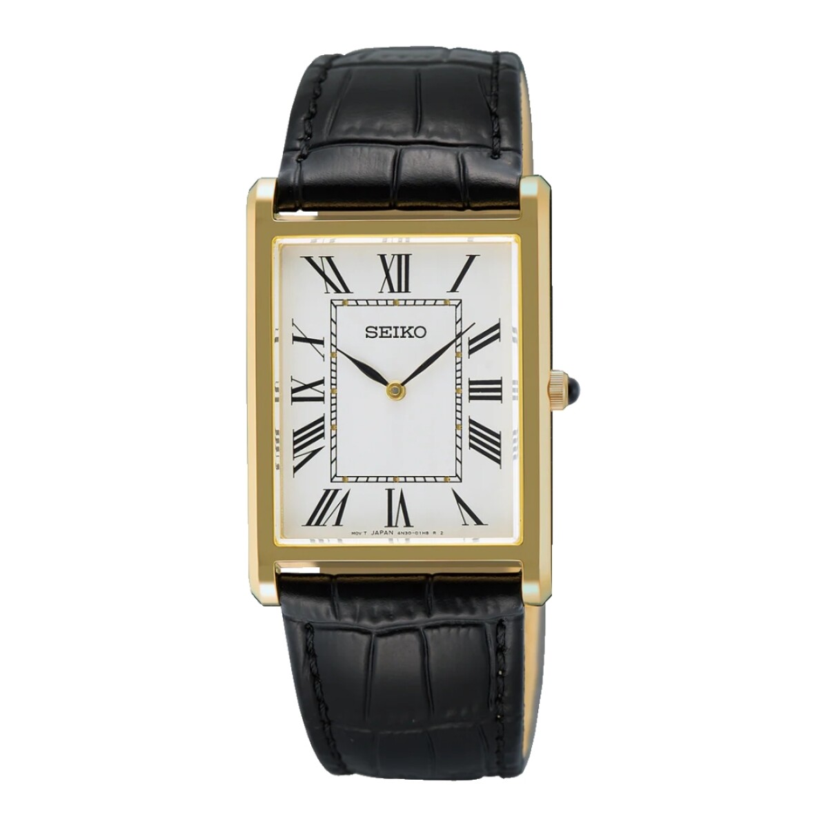 Reloj Seiko Swr104p1 Para Hombre Con Correa De Cuero 