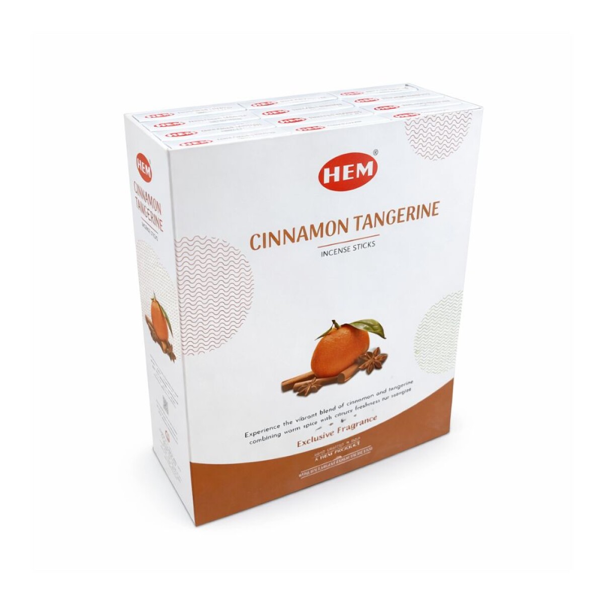 INCIENSO HEM PREMIUM 25 GR X12 - Canela/mandarina 