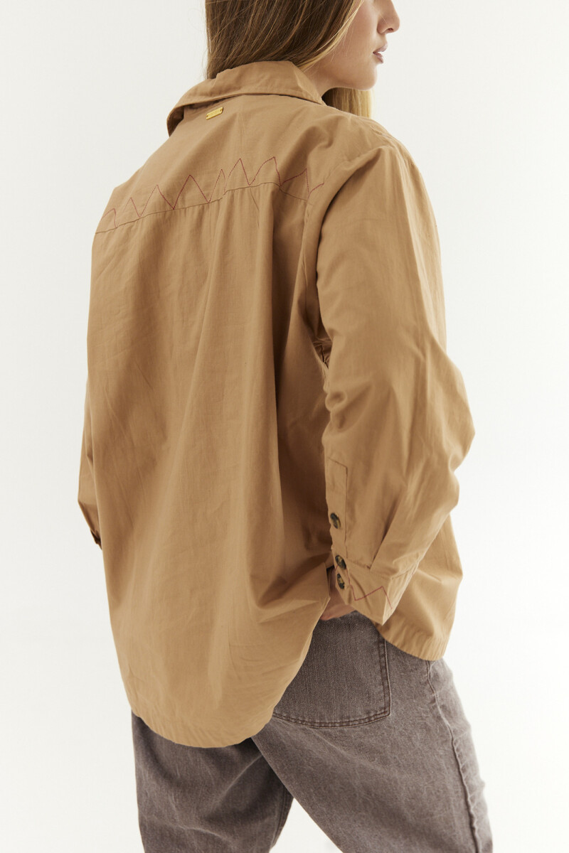 Camisa Logo Beige