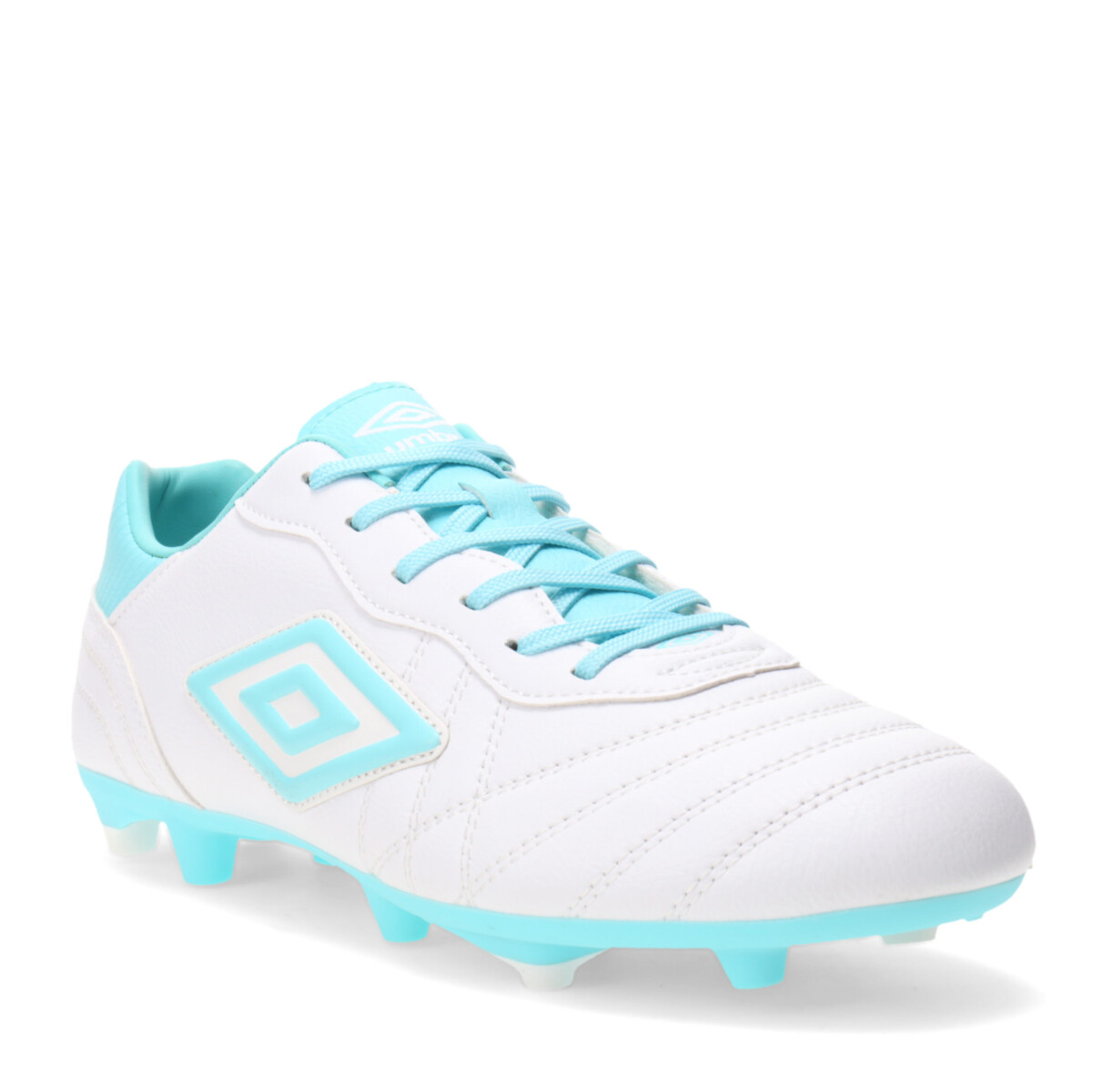 Championes de Fútbol 11 Hombre Umbro Touch FG - Blanco - Celeste 