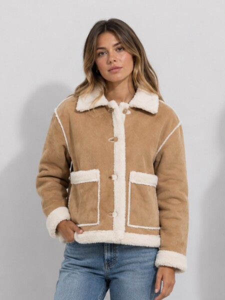 CAMPERA SLOWLY MGF106 MARRON