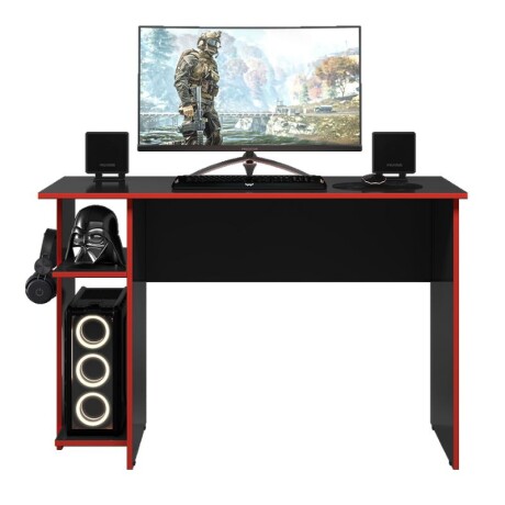 ESCRITORIO GAMER - NEGRO Y ROJO ESCRITORIO GAMER - NEGRO Y ROJO