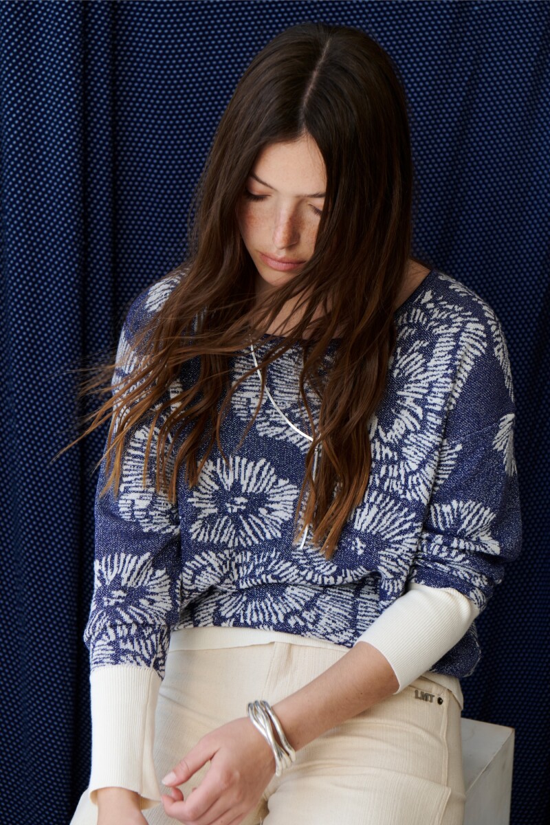 SWEATER FLOR BLINK AZUL