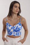 TOP MAGNOLIA ESTAMPADO BLANCO Y AZUL
