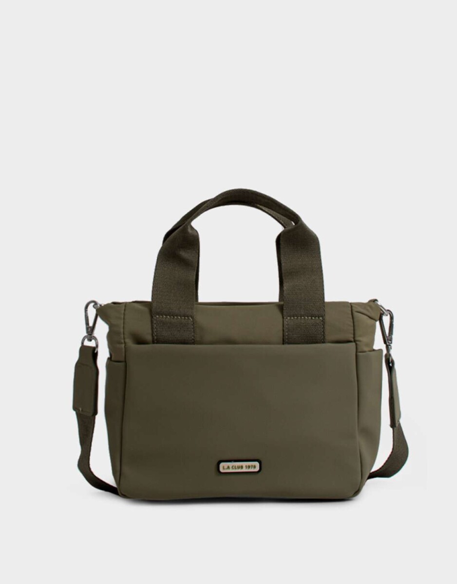 Cartera City Engomada - Verde Kaki 