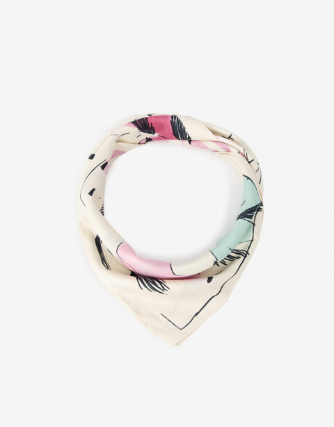Pañuelos Raso Estampados Varios Pañuelo De Raso De Caballos - Combinacion Multicolor
