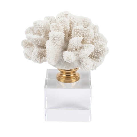 DECO CORAL BLANCO 6.5X17CM Unica