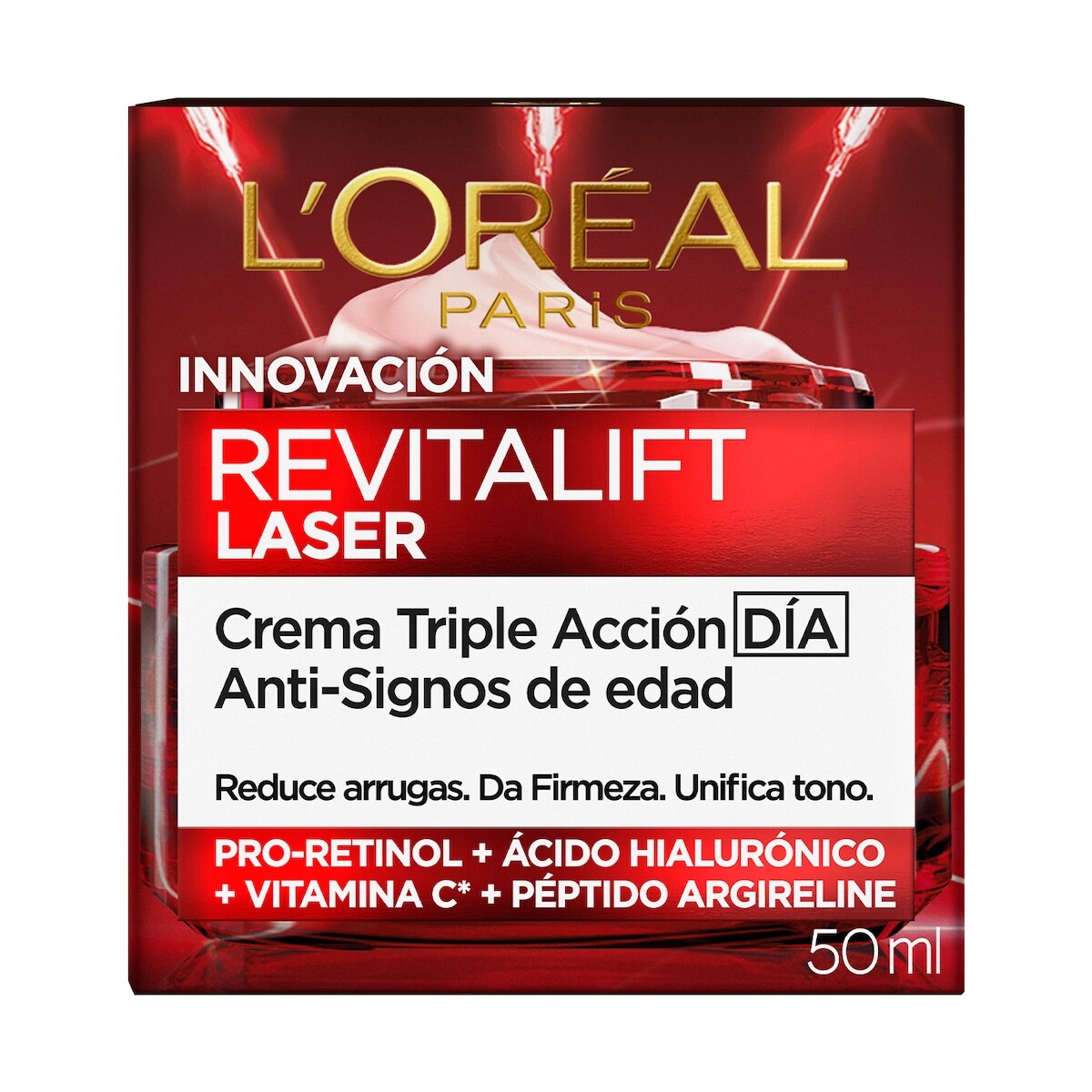 Crema Facial De Día L'oreal Paris Revitalift Laser Antiedad 50 Ml. 