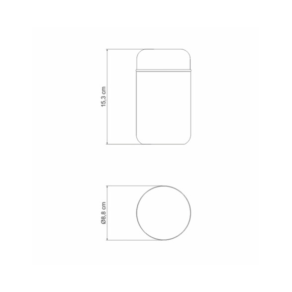 Termo infantil celeste inox. 400ml. "LE PETIT" -TRAMONTINA TF7550