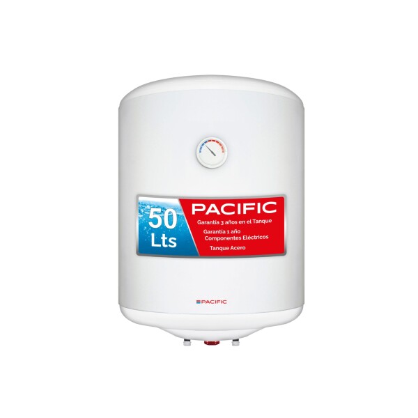CALEFON PACIFIC 50 LTS TANQUE ACERO blanco