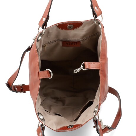 CARTERAS VENET - CUERO ZAPIN MARRON