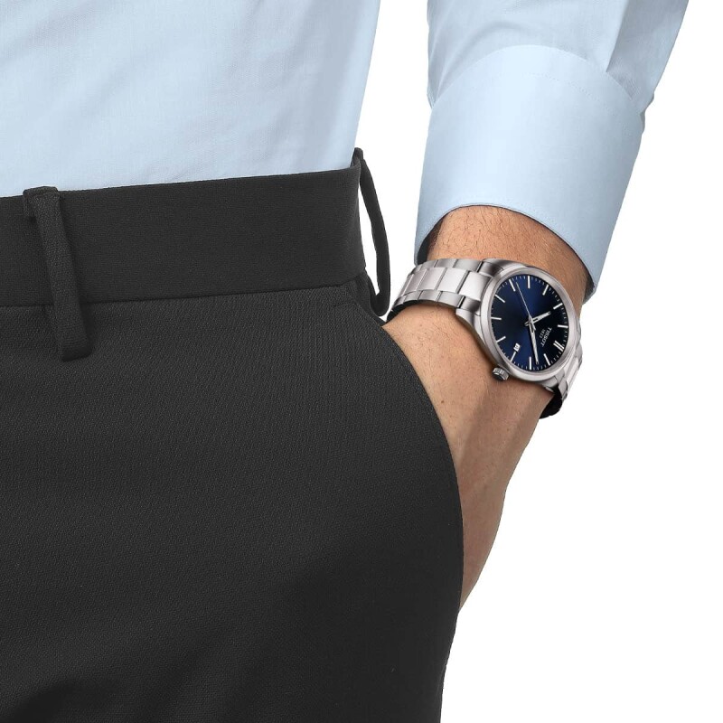 Reloj Tissot T1504101108100 para hombre con correa de acero Azul