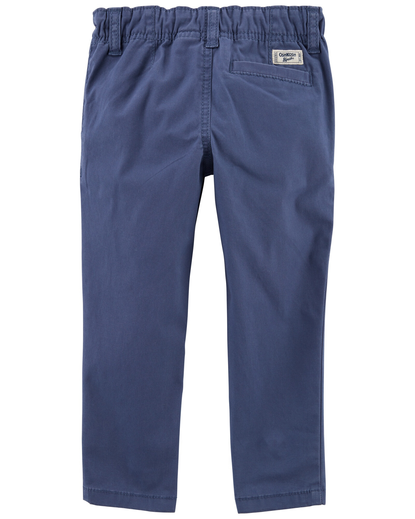 Pantalón de algodón, ajustado, azul. Talles 2-5T Sin color