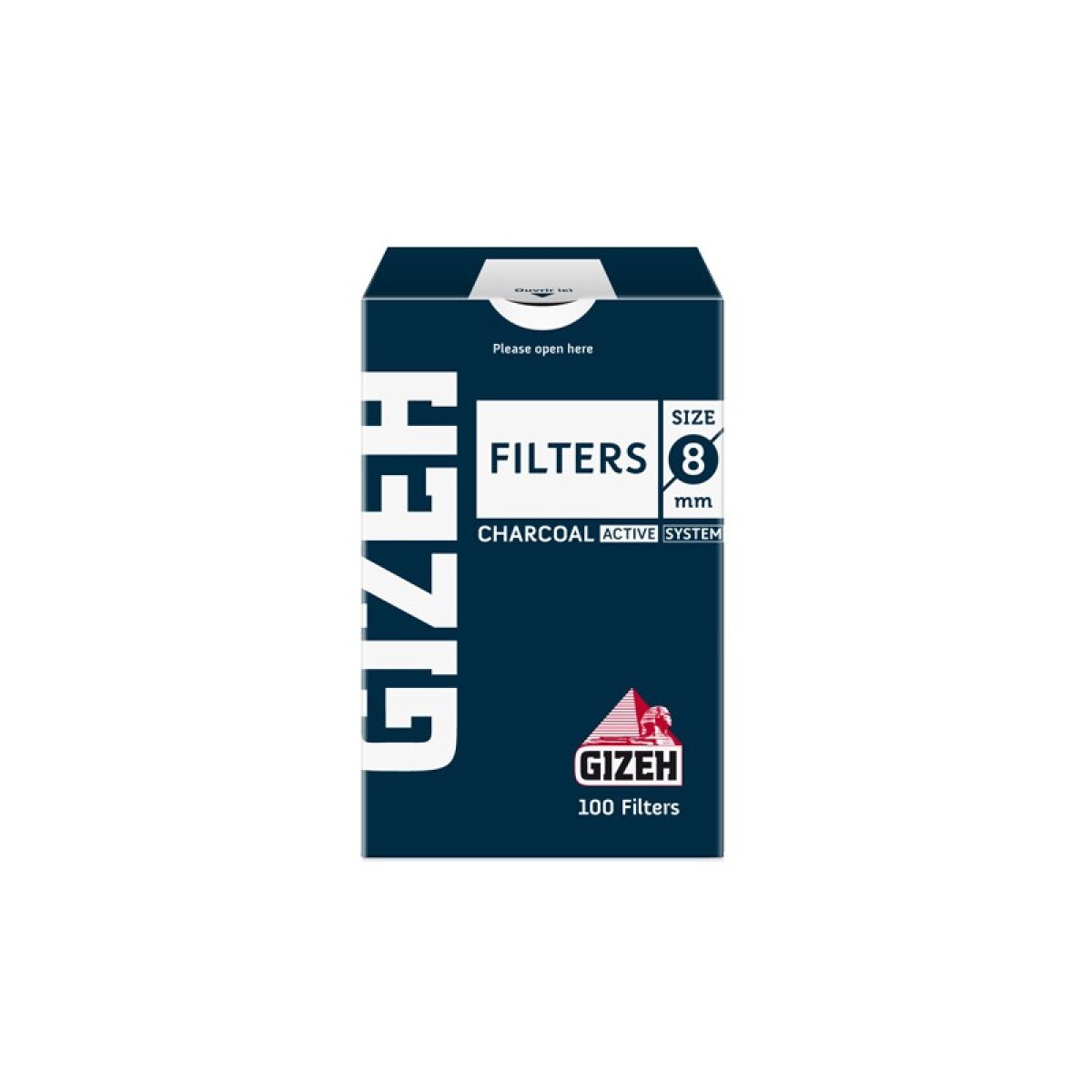FILTROS GIZEH 8MM | 100 UNIDADES 