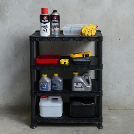 ESTANTE MULTIUSO ARQPLAST 59X30X94CM NEGRO