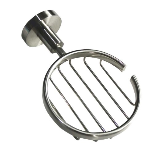 JABONERA REJILLA METAL LINEA ROMA COLOR BRUSH NICKEL GRIS-BRUSHED NICKEL