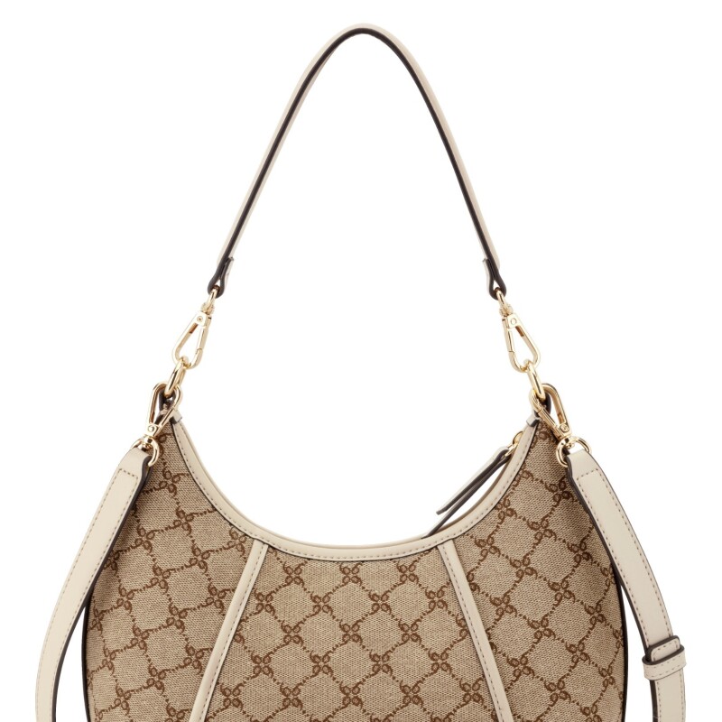 Cartera al hombro Quincie Convertible Mocha Logo/beige