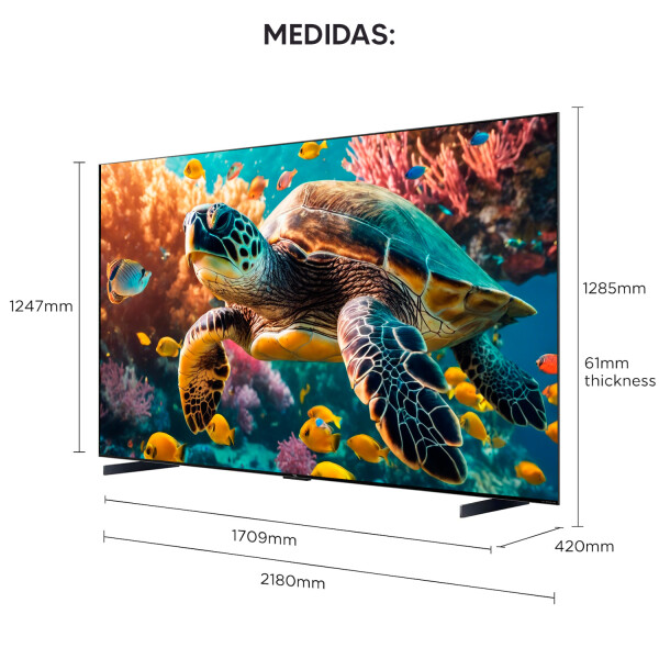 Smart Tv 98" Tcl Mod. 98c7k Qled Premium Miniled TV 98" TCL 98C7K QD-MINILED 4K GOOGLE TV