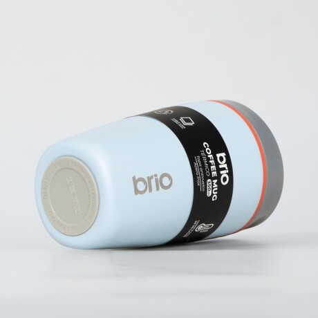 Vaso Térmico Brio Café Jarra Mug 350ml Acero Inoxidable Celeste