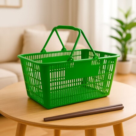 CESTO CANASTO SUPERMERCADO VERDE 43X31X24CM CESTO CANASTO SUPERMERCADO VERDE 43X31X24CM