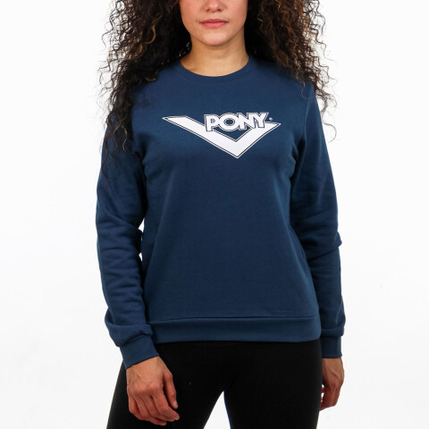 PONY MUJER BUZO CUELLO REDONDO - MARINO Marino
