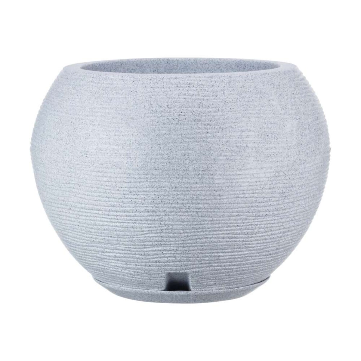 MACETA 32X32CM FLORENCA SISAL EFECTO PIEDRA - GRIS 