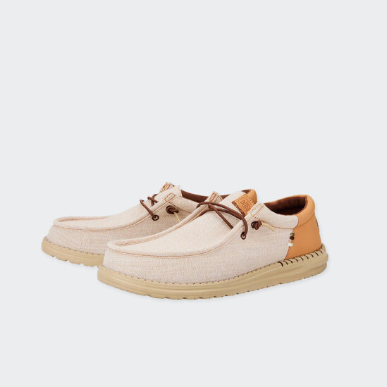 Zapatos Hey Dude Wally Funk Nylon Craft Marrón