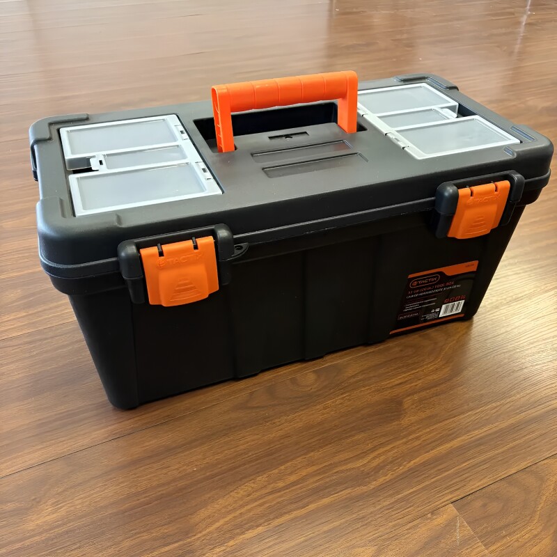 Caja De Herramientas Tactix plástica con cierre y tapa 20 " Caja De Herramientas Tactix plástica con cierre y tapa 20 "